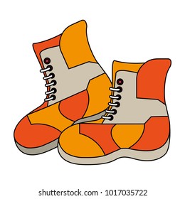 Winter boots isolated