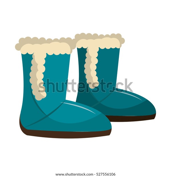 Winter Boots Shoes Icon Stock Vector (Royalty Free) 527556106 ...