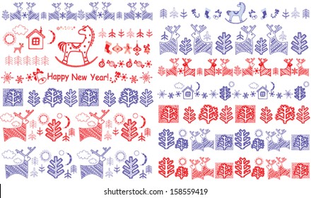 Winter borders for your design
