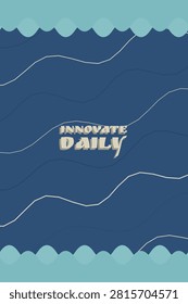 Winter boreal thicket style typography featuring INNOVATE DAILY and cast shadow letters