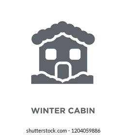 winter Cabin icon. winter Cabin design concept from Winter collection. Simple element vector illustration on white background.