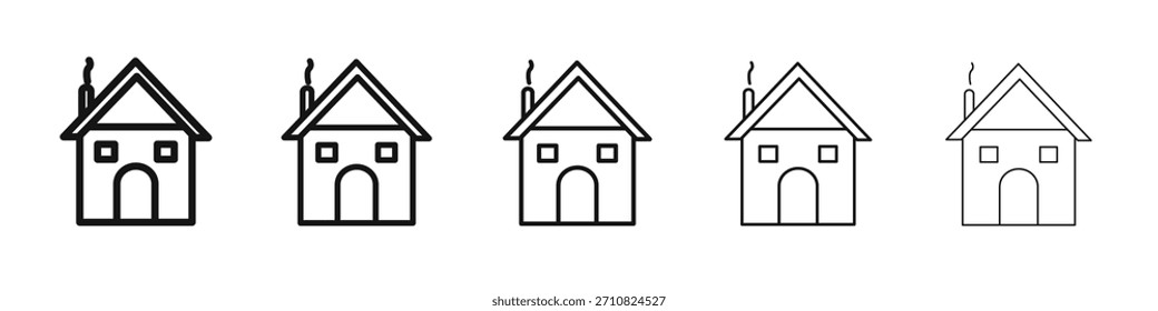 Diseño del icono de la cabina de invierno, logotipo, App, UI. Ilustración vectorial, EPS