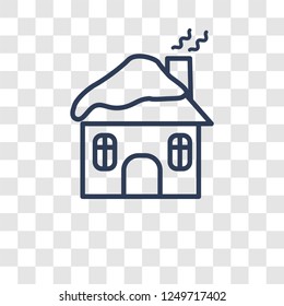 winter Cabin icon. Trendy winter Cabin logo concept on transparent background from Winter collection