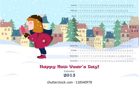 winter calendar 2013