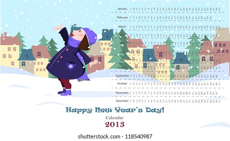 winter calendar 2013