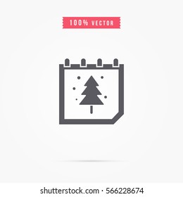 winter calendar icon