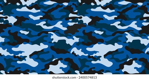 Winter camouflage military pattern. Vector camouflage pattern for army.