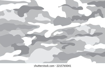 winter camouflage pattern background vector illustration