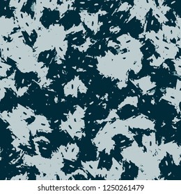 Winter camouflage of various shades of blue color. It is a colorful seamless pattern that can be used as a camo print for clothing and background and backdrop or computer wallpaper