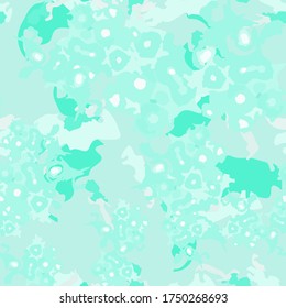 Winter camouflage of various shades of blue and white colors. It is a colorful seamless pattern that can be used as a camo print for clothing and background and backdrop or computer wallpaper