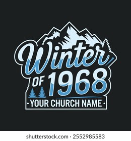 Winter camp 1989. Winter t shirt design vector. winter weather. typography t shirt design.