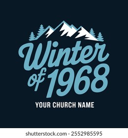 Winter camp 1989. Winter t shirt design vector. winter weather. typography t shirt design.