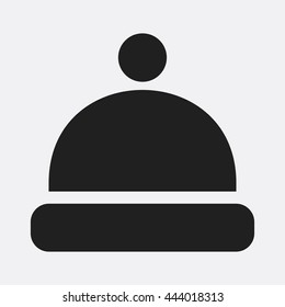Winter cap icon illustration isolated vector sign symbol
