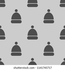 winter cap icon vector illustration, can be used for web and design seamless pattern