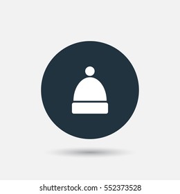winter cap icon vector illustration, can be used for web and design.