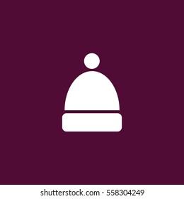 winter cap icon vector illustration, can be used for web and design.