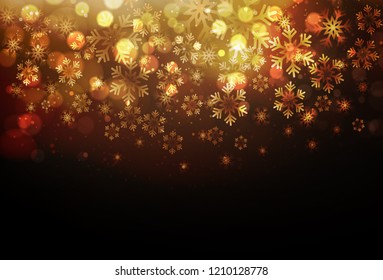 Winter card with snowflakes. Vector illustration. Holiday christmas backdrop