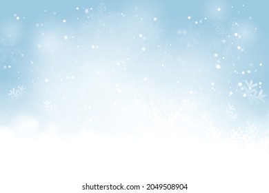 Winter card with snowflakes. Vector paper illustration.