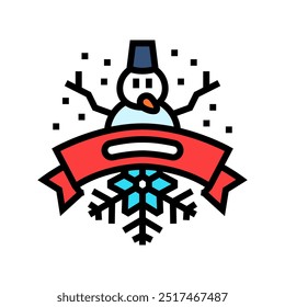 winter carnival winter color icon vector. winter carnival winter sign. isolated symbol illustration