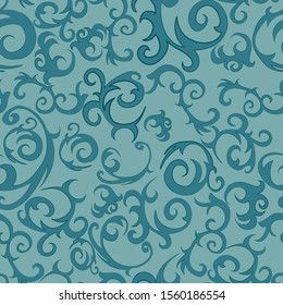 Winter cartoon frozen seamless pattern