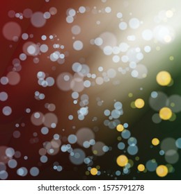 Winter Celebration Bokeh Computational Generative  background illustration