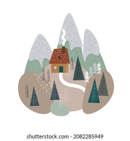 Winter for celebration decoration design. Vector design.