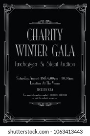 Winter Charity Gala Background