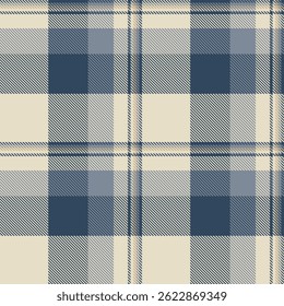Winter check texture background, fit vector fabric tartan. Man pattern textile seamless plaid in light and cyan colors palette.
