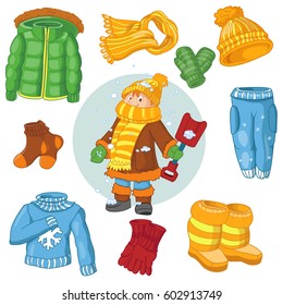 31,194 Kids wearing winter clothes Images, Stock Photos & Vectors ...