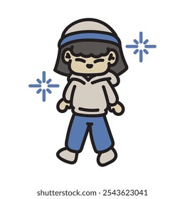 Ilustração da garatuja de inverno - 05