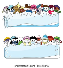 winter children banner
