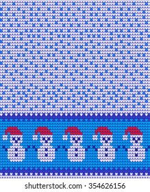 winter, children, knitted pattern for Christmas