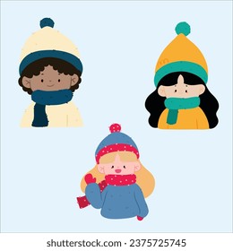 Niños de invierno jugando cuando llega la nieve