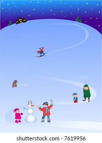 Winter children's games