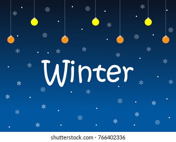 Winter Christmas background