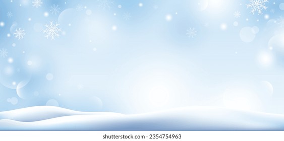 Winter and christmas background design vector illustration