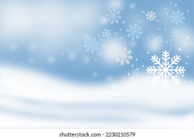Winter and christmas background illustration for use as a template for flyer or for use in web design.