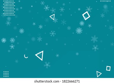 Fondo de navidad de invierno. Tema del cielo de la nieve. Vector