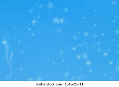Fondo de navidad de invierno. Cielo de nieve