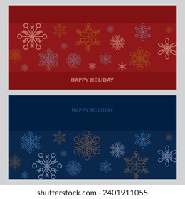 Diseño vectorial de fondo de invierno y navidad con copos de nieve