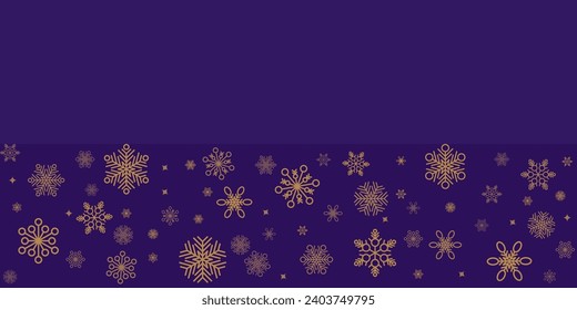 Diseño vectorial de fondo de invierno y navidad con copos de nieve