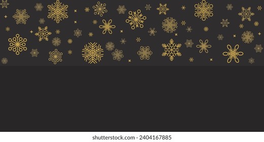 Winter and christmas background vector design with snowflakes