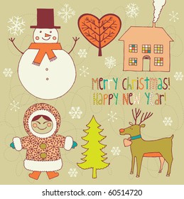 Winter Christmas card