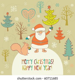 Winter Christmas card