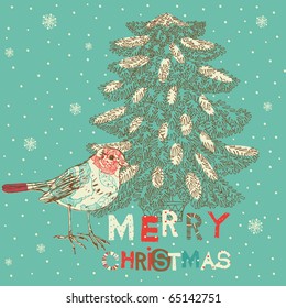 Winter Christmas card