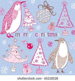 Winter Christmas card