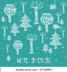 winter Christmas card