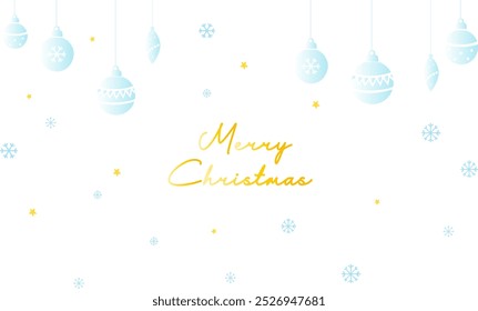 Fondo de tarjeta de bola de Navidad de composición de Navidad de invierno
