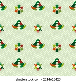 winter and Christmas elements , vector seamless pattern