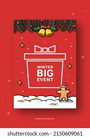Winter and Christmas event illustration